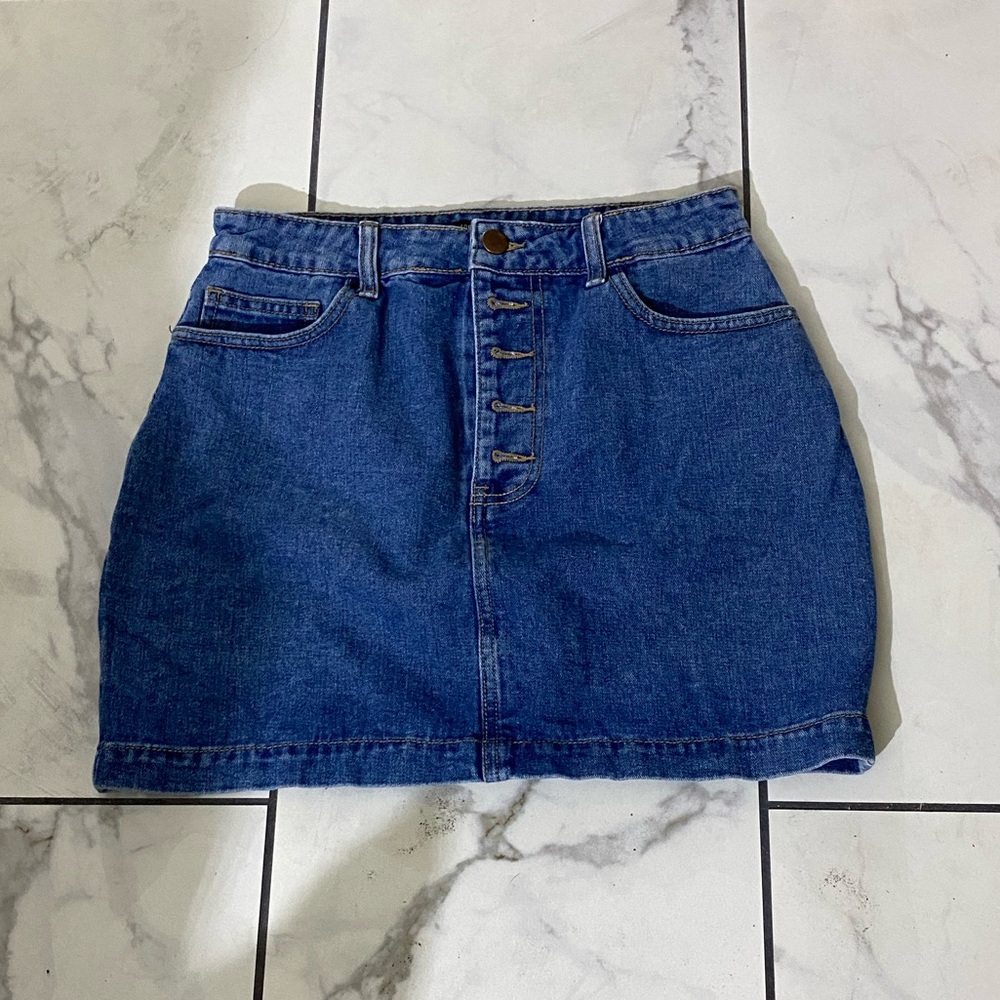 Forever 21 pride jean skirt size L